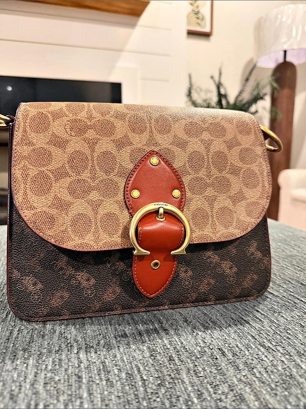 Coach Beat Saddle Bag In Colorblock Signature Canvas Colorblock Signature Canvas